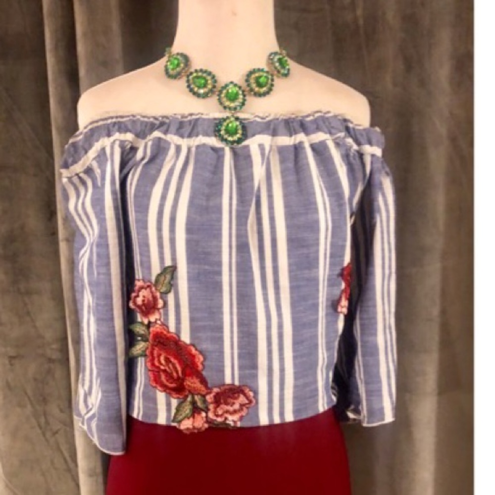 Off the shoulder top.